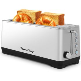 Extra Wide Long Slot Toaster, 6 Settings