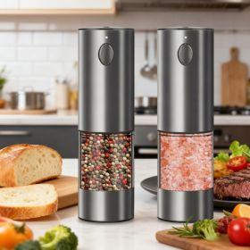 2PCS Electric Salt And Pepper Grinder Set