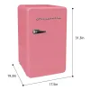 Pink retro single door fridge 3.2CUFT
