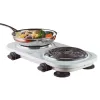 1500W DBL BURNER BLK
