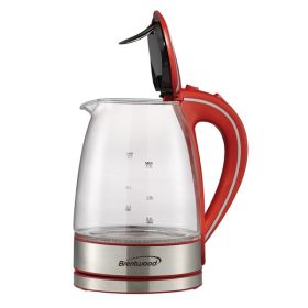 1.7L GLASS ELECTRIC KETTLE RED