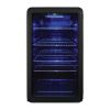 GLASS DOOR RETRO BEVERAGE FRIDGE IN BLACK