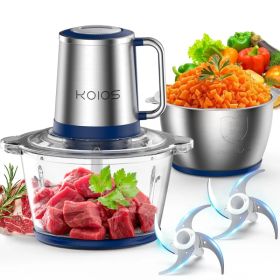 Electric Food Chopper Processor  2 Bowls