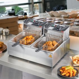 Countertop Deep Fryer Dual Detachable Tanks