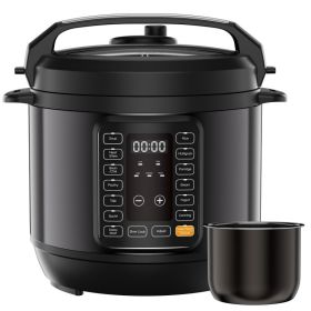 Pressure Cooker (Option: Black  8QT)